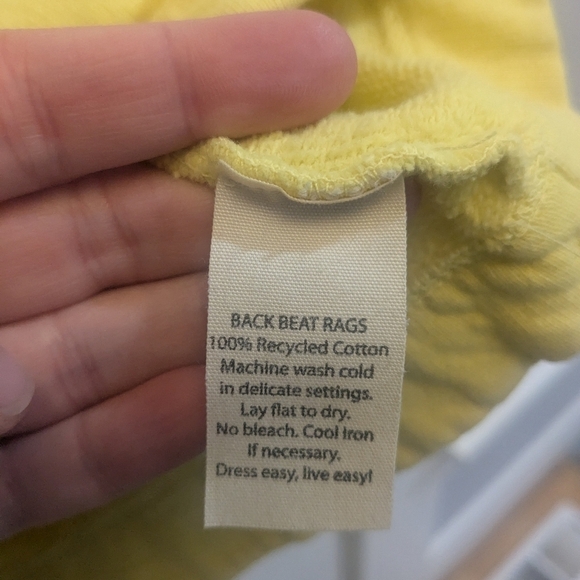 Back Beat Co Lemon Yellow Puff Sleeve Sweatshirt - Picture 4 of 4